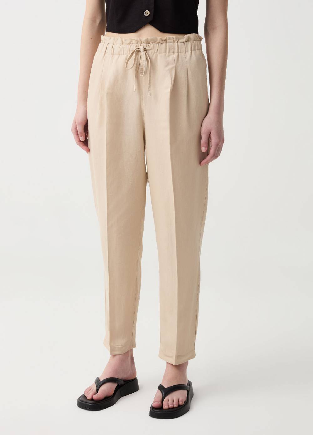 Ovs Pantalone A Sigaretta Con Pinces E Coulisse