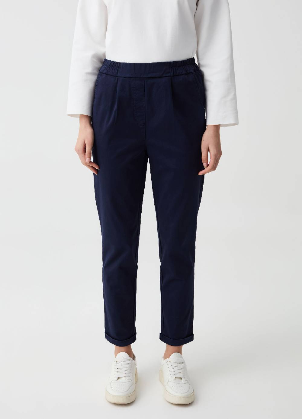 Ovs Pantalone A Sigaretta Con Pinces E Risvolti