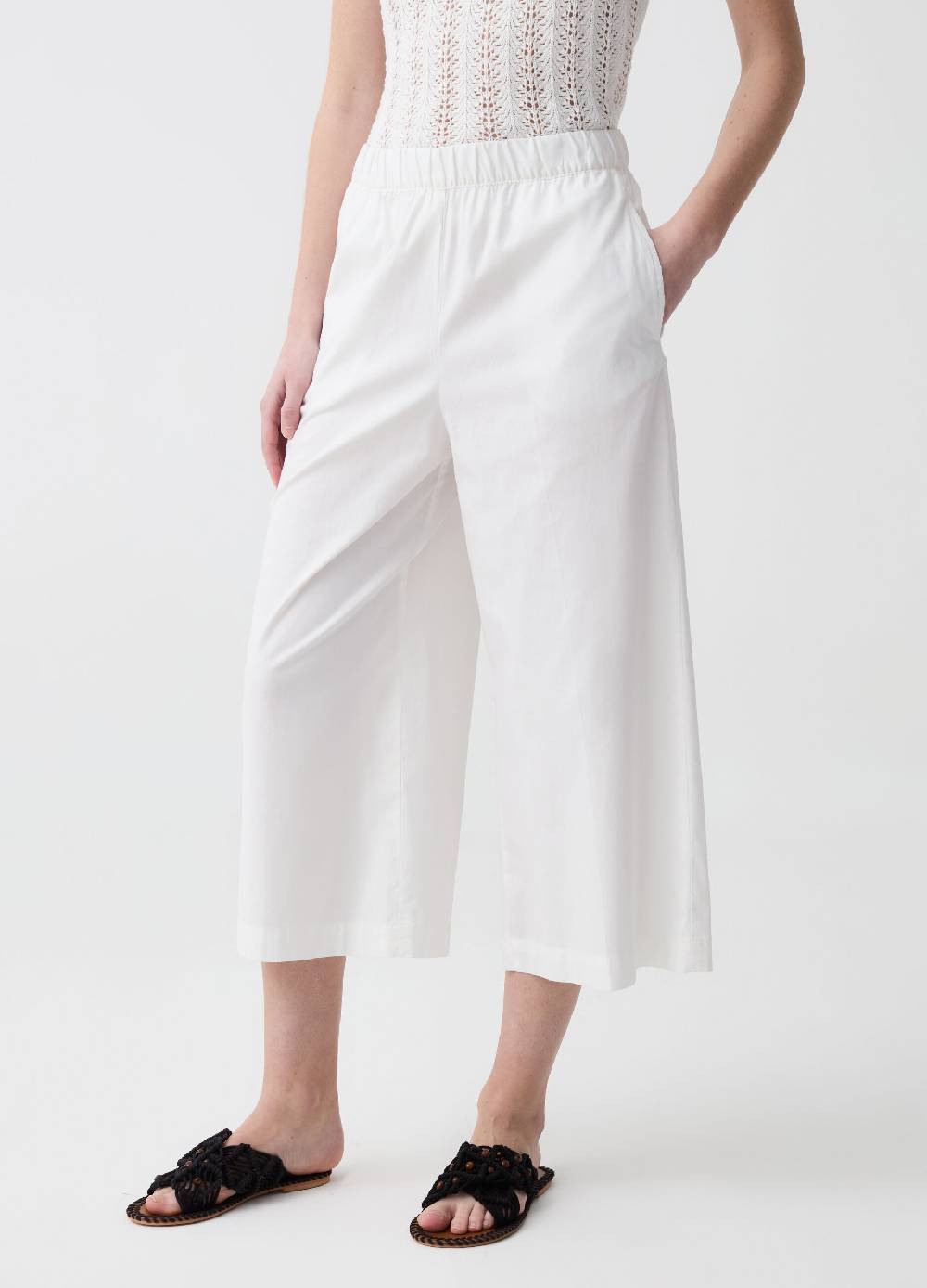 Ovs Pantalone Capri Wide Leg