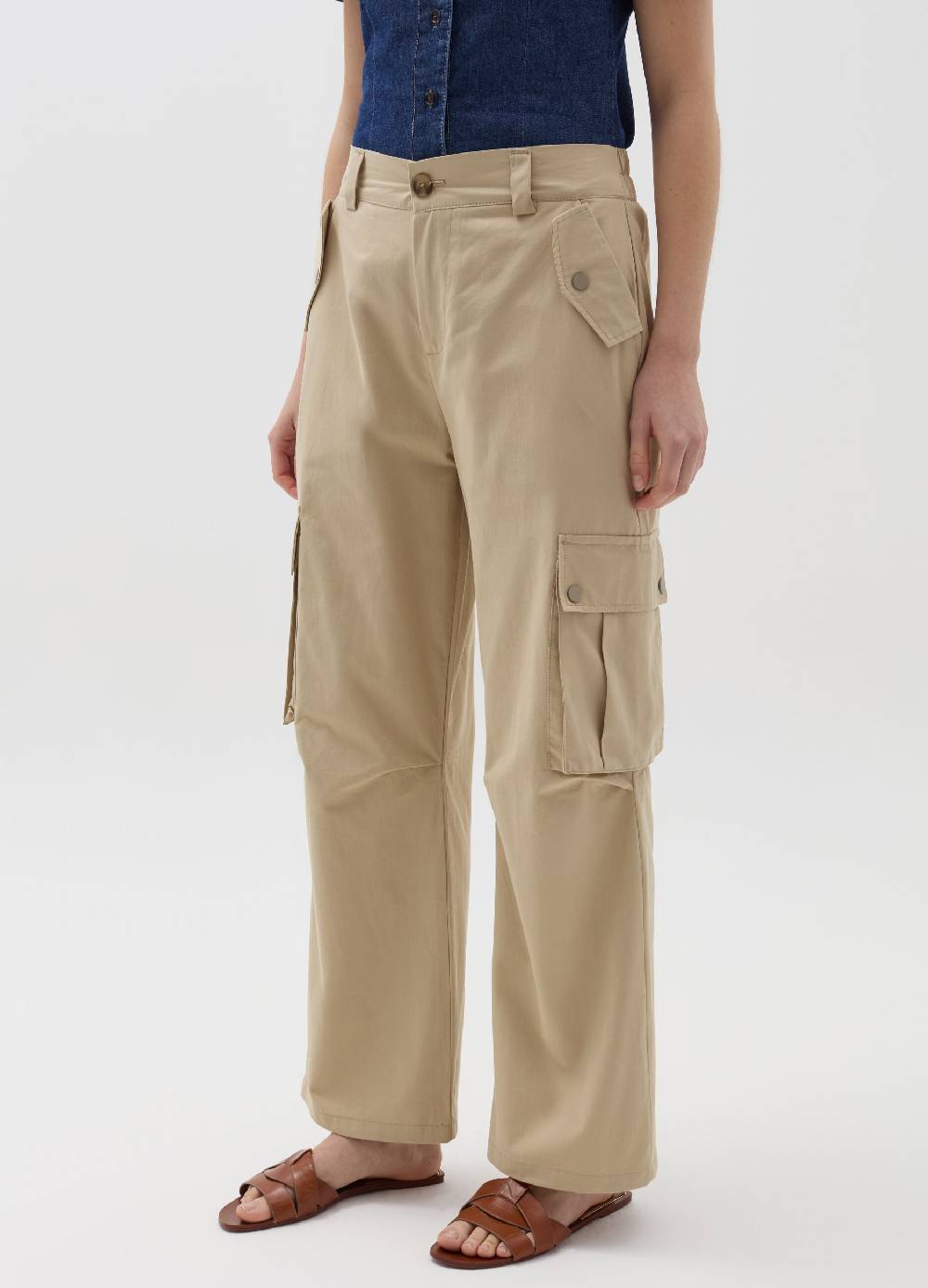 Ovs Pantalone Cargo Flare Fit