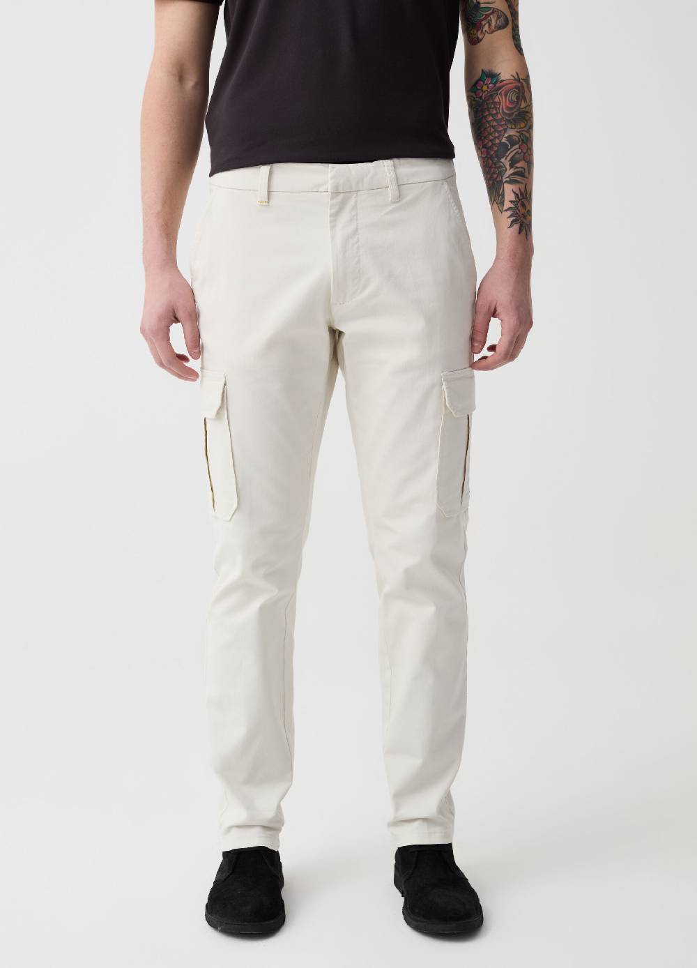 Ovs Pantalone Cargo In Cotone Stretch