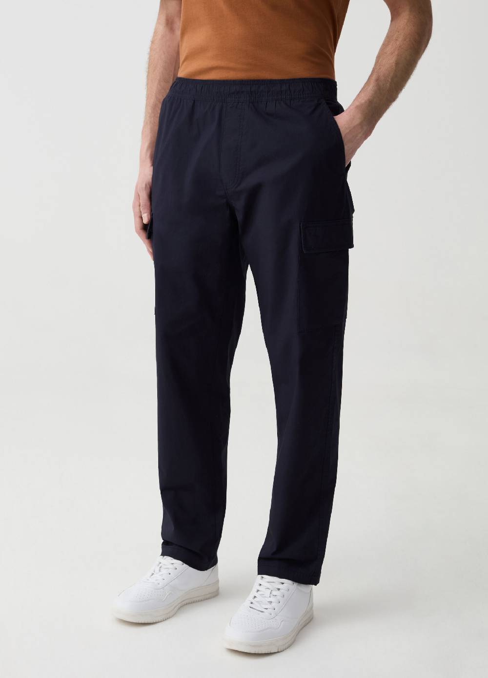 Ovs Pantalone Cargo In Cotone Stretch