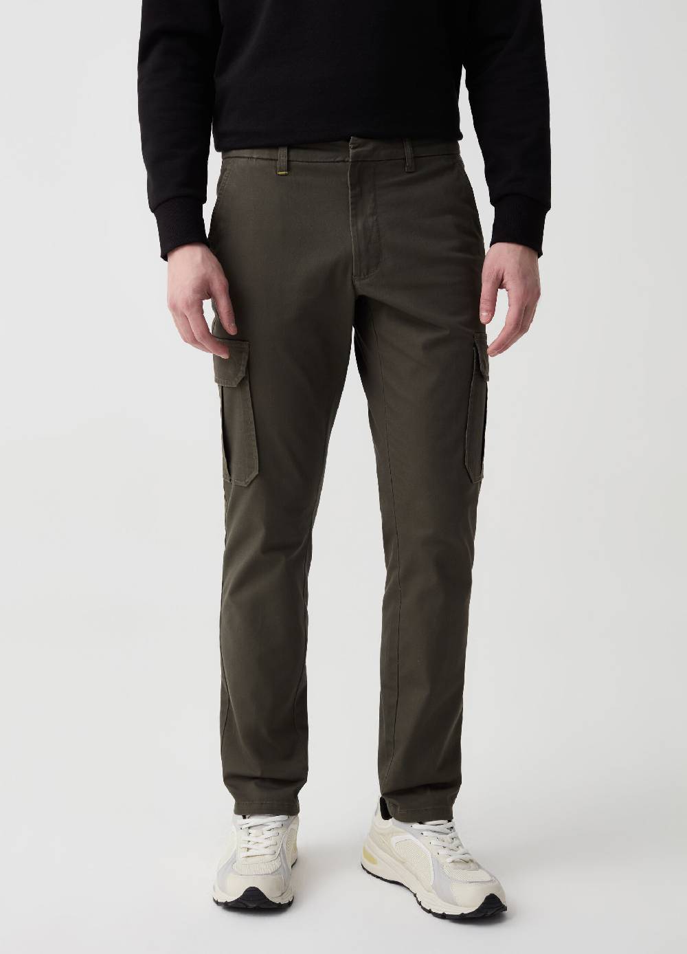Ovs Pantalone Cargo In Cotone Stretch