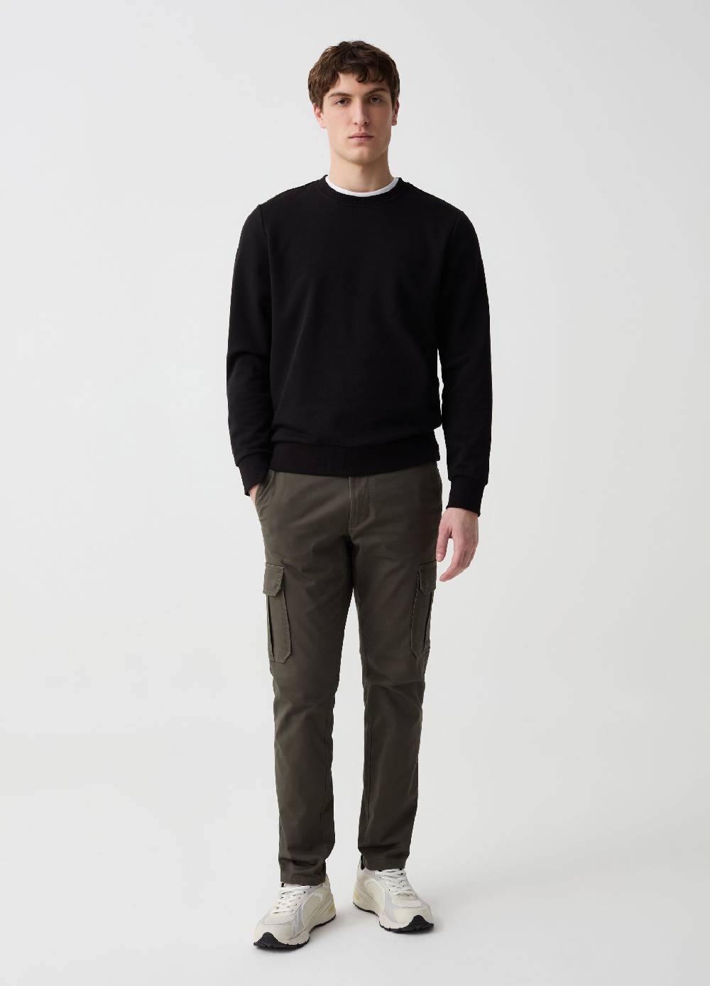 Ovs Pantalone cargo in cotone stretch