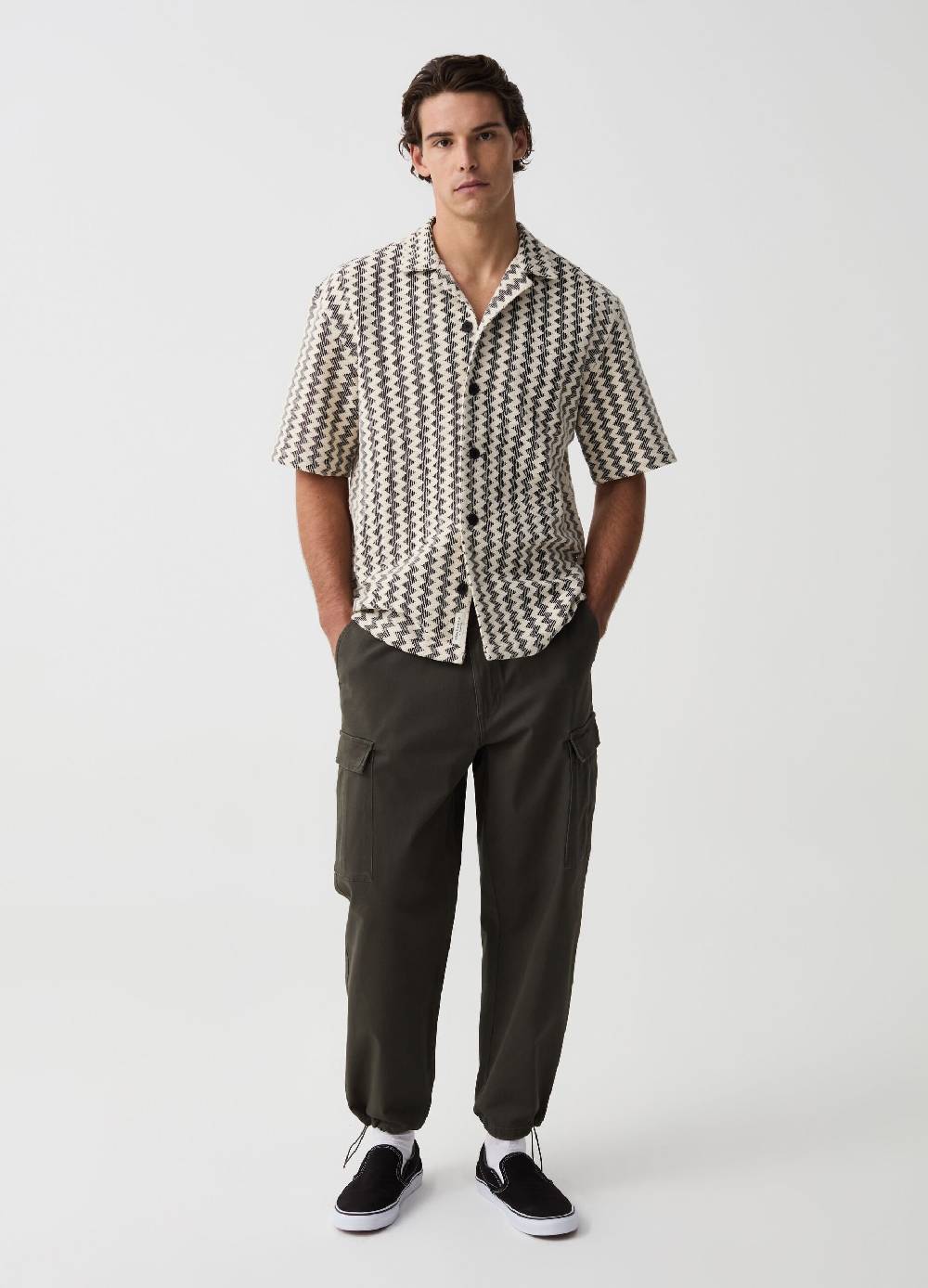 Ovs Pantalone cargo in cotone stretch