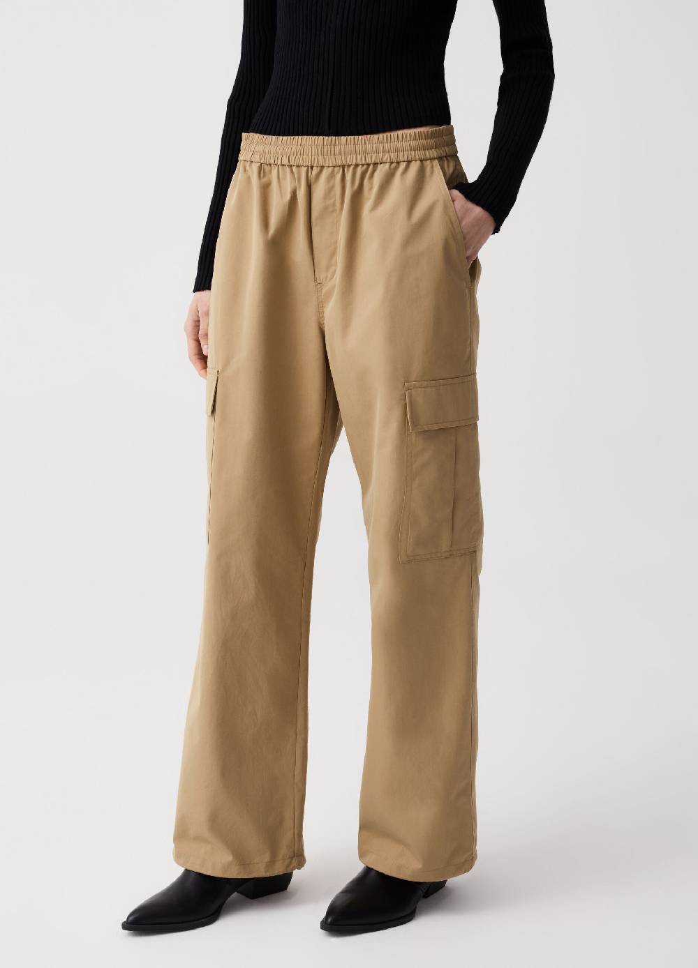 Ovs Pantalone Cargo In Popeline