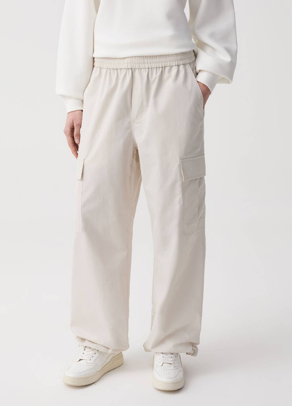 Ovs Pantalone Cargo In Popeline