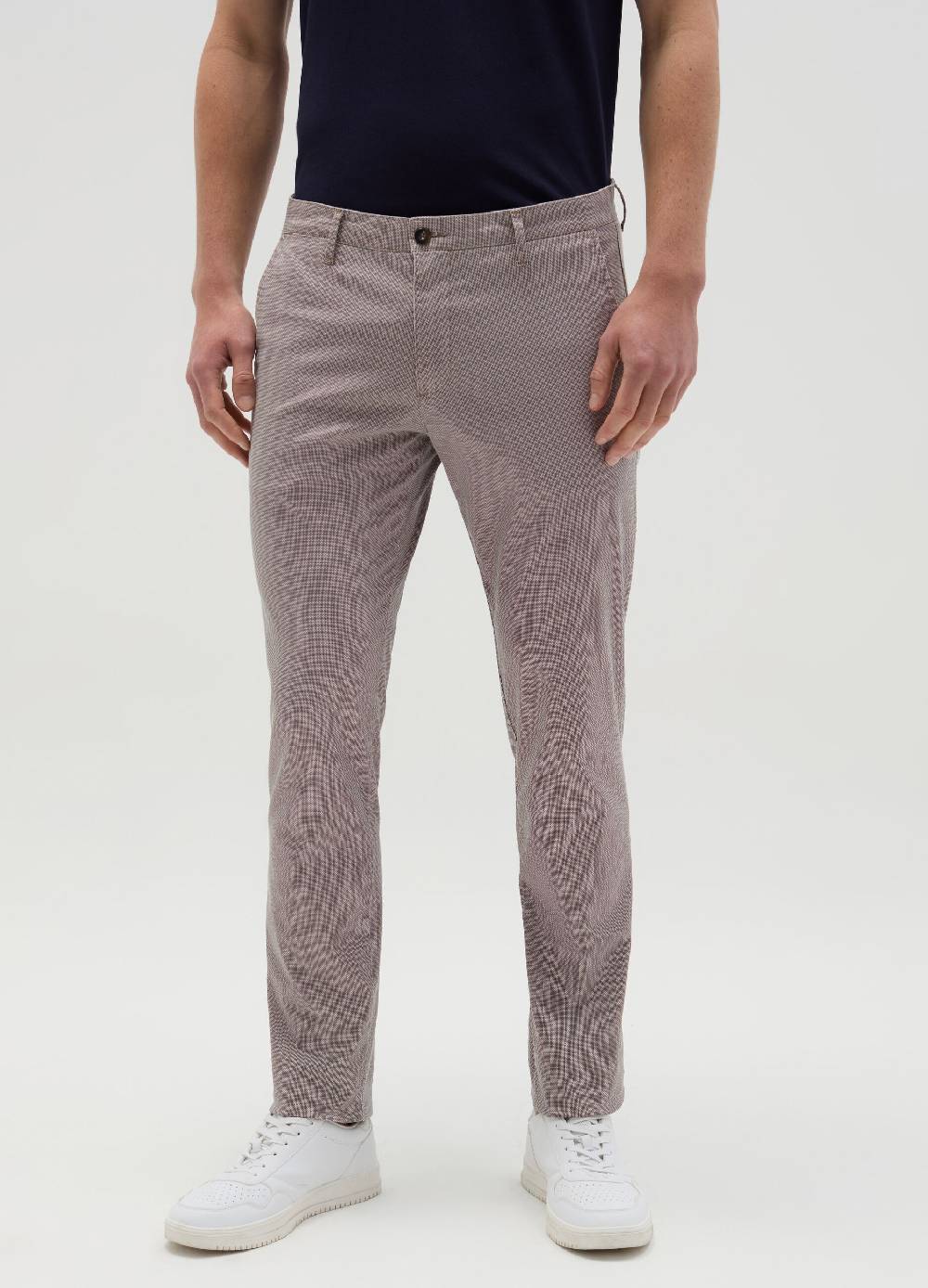 Ovs Pantalone Chino Con Micro Trama