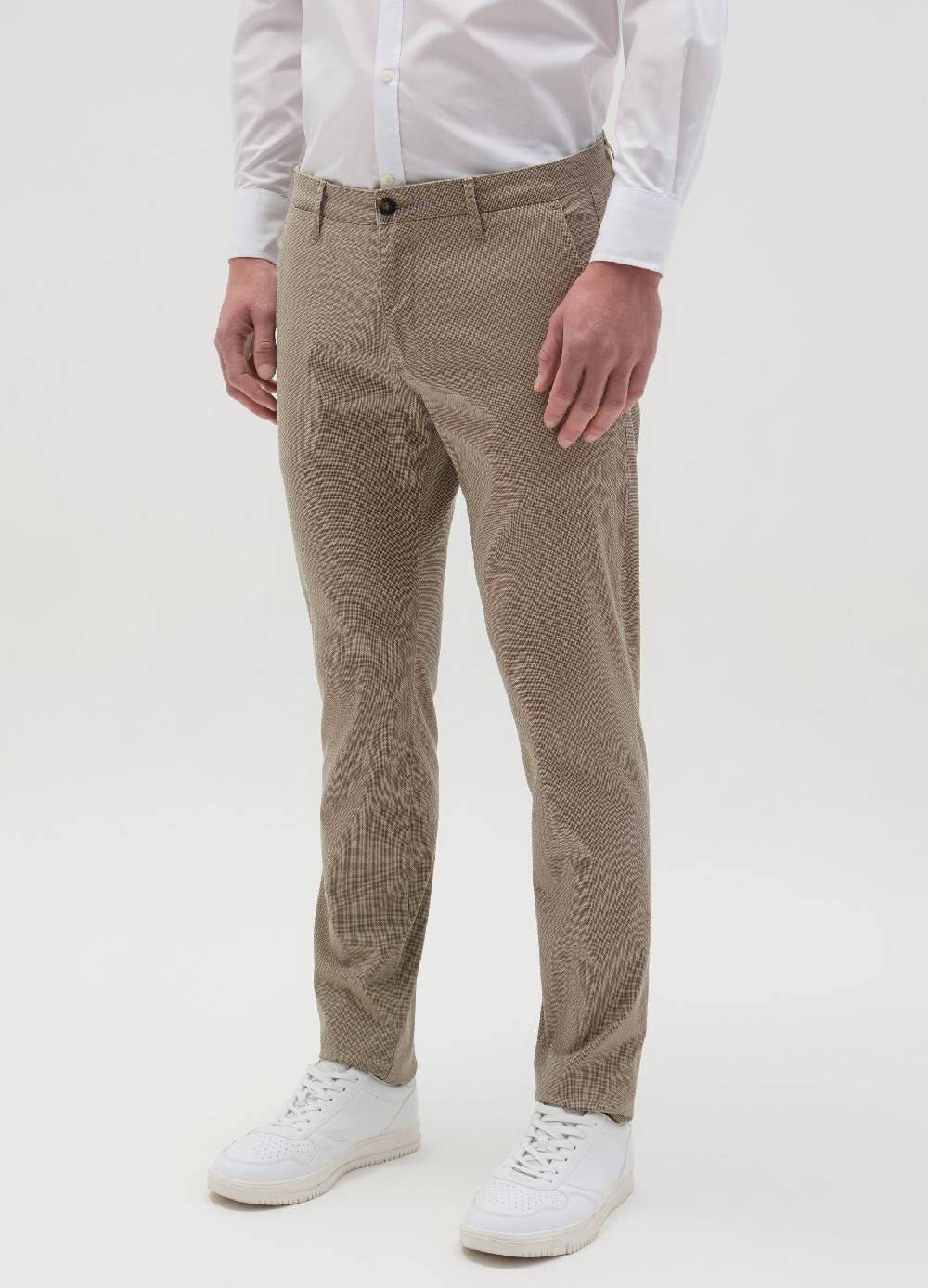 Ovs Pantalone Chino Con Micro Trama