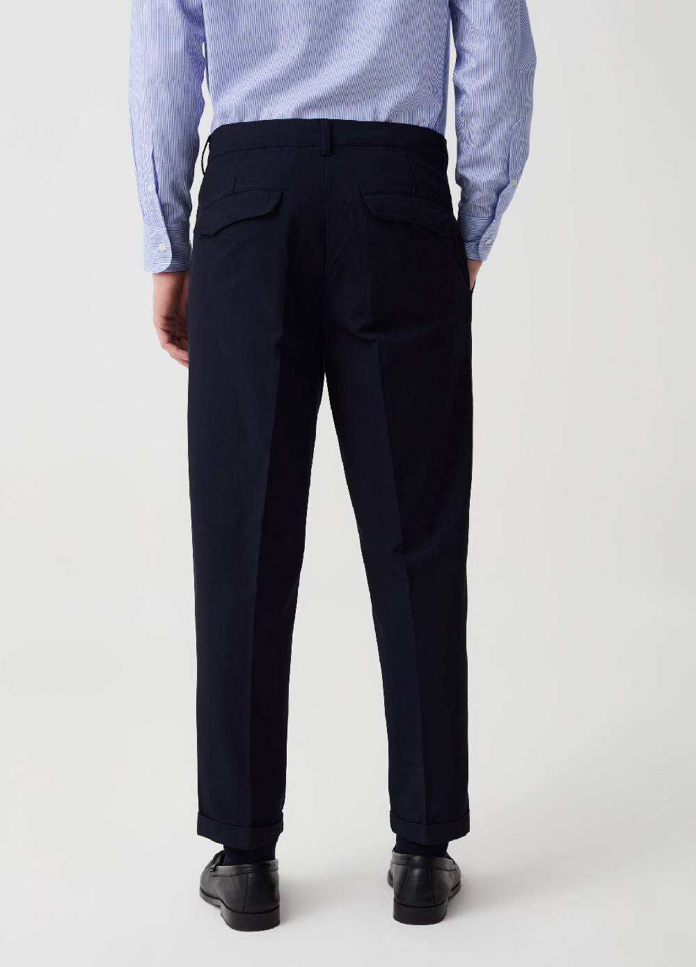 Ovs Pantalone Chino Con Pinces E Risvolti