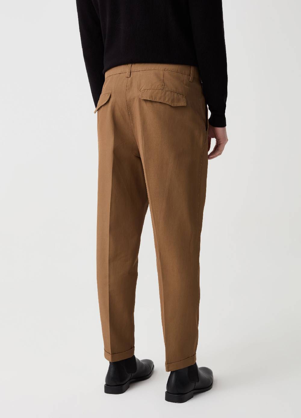 Ovs Pantalone Chino Con Pinces E Risvolti