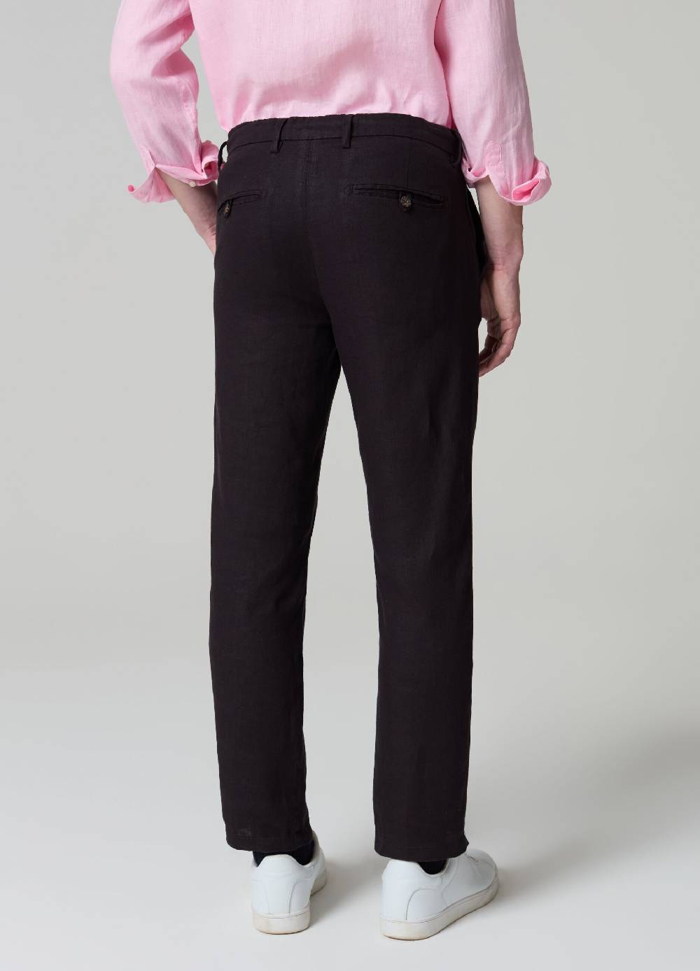 Ovs Pantalone Chino In Lino Con Coulisse