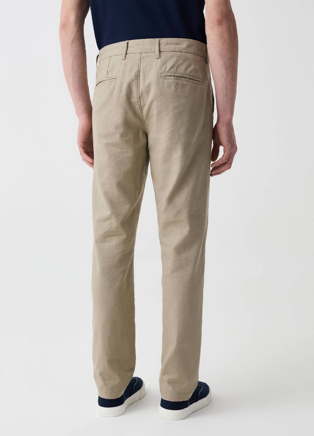 Ovs Pantalone Chino In Lino E Cotone