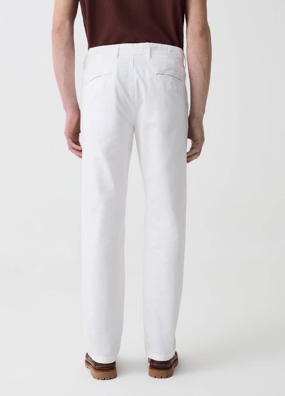 Ovs Pantalone Chino In Lino E Cotone