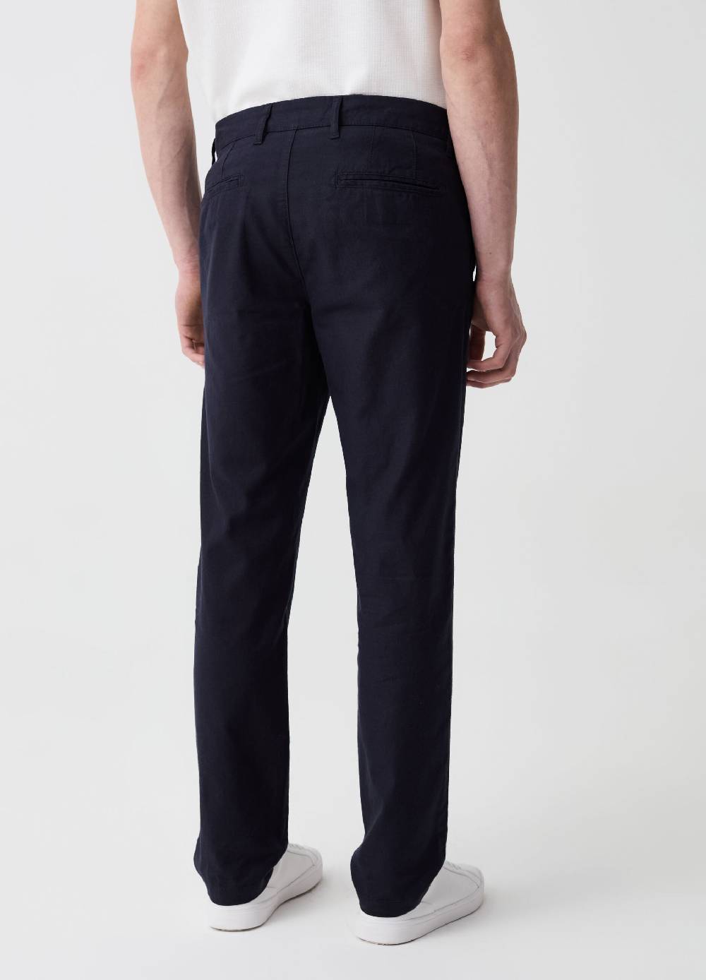 Ovs Pantalone Chino In Lino E Cotone