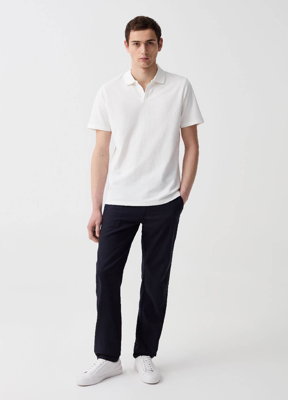 Ovs Pantalone chino in lino e cotone