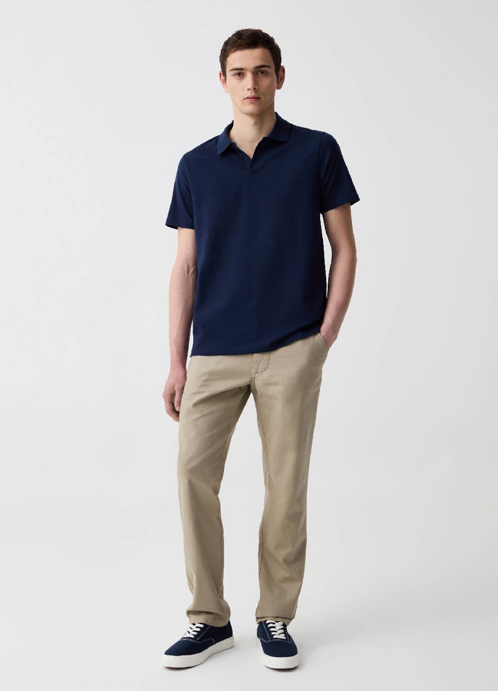 Ovs Pantalone chino in lino e cotone