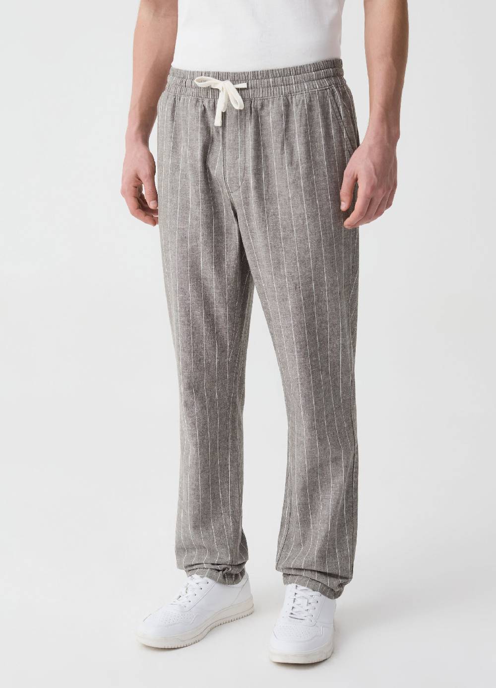 Ovs Pantalone Chino Jogger Gessato