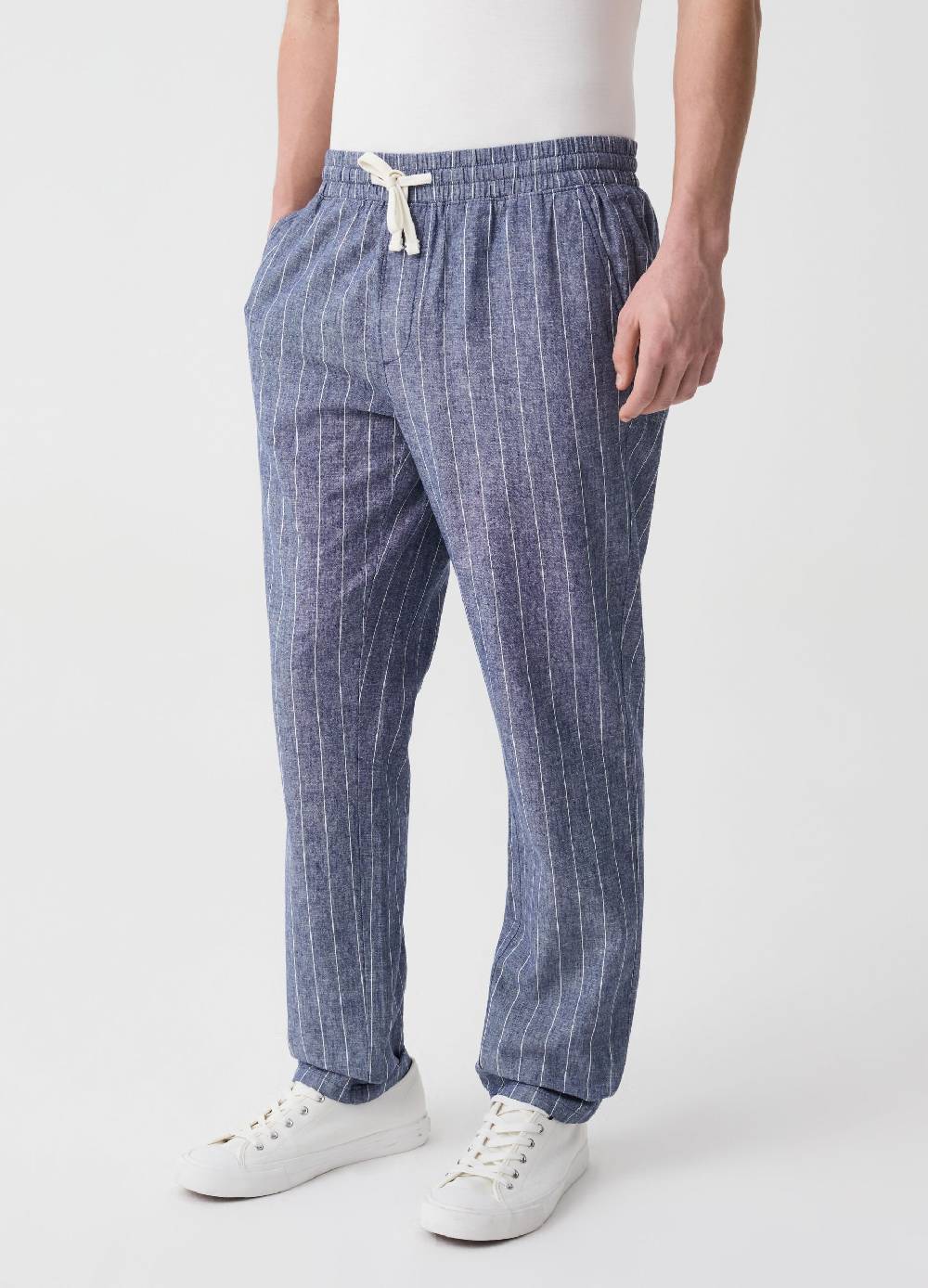 Ovs Pantalone Chino Jogger Gessato