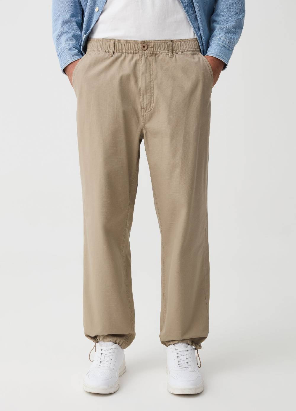 Ovs Pantalone Chino Jogger In Cotone