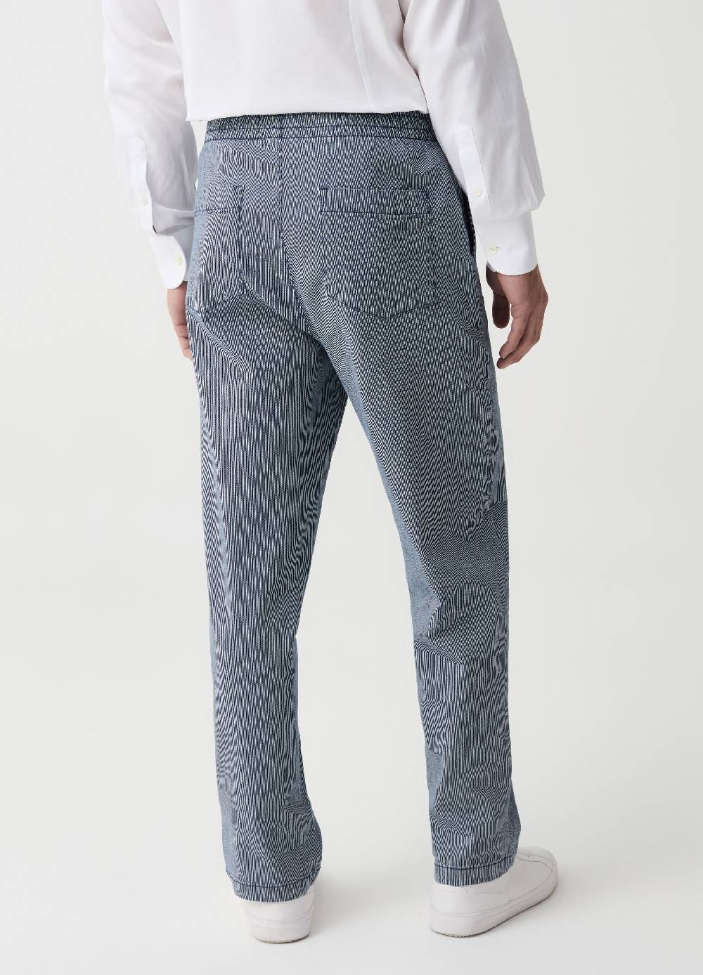 Ovs Pantalone Chino Jogger Relaxed Fit A Righe