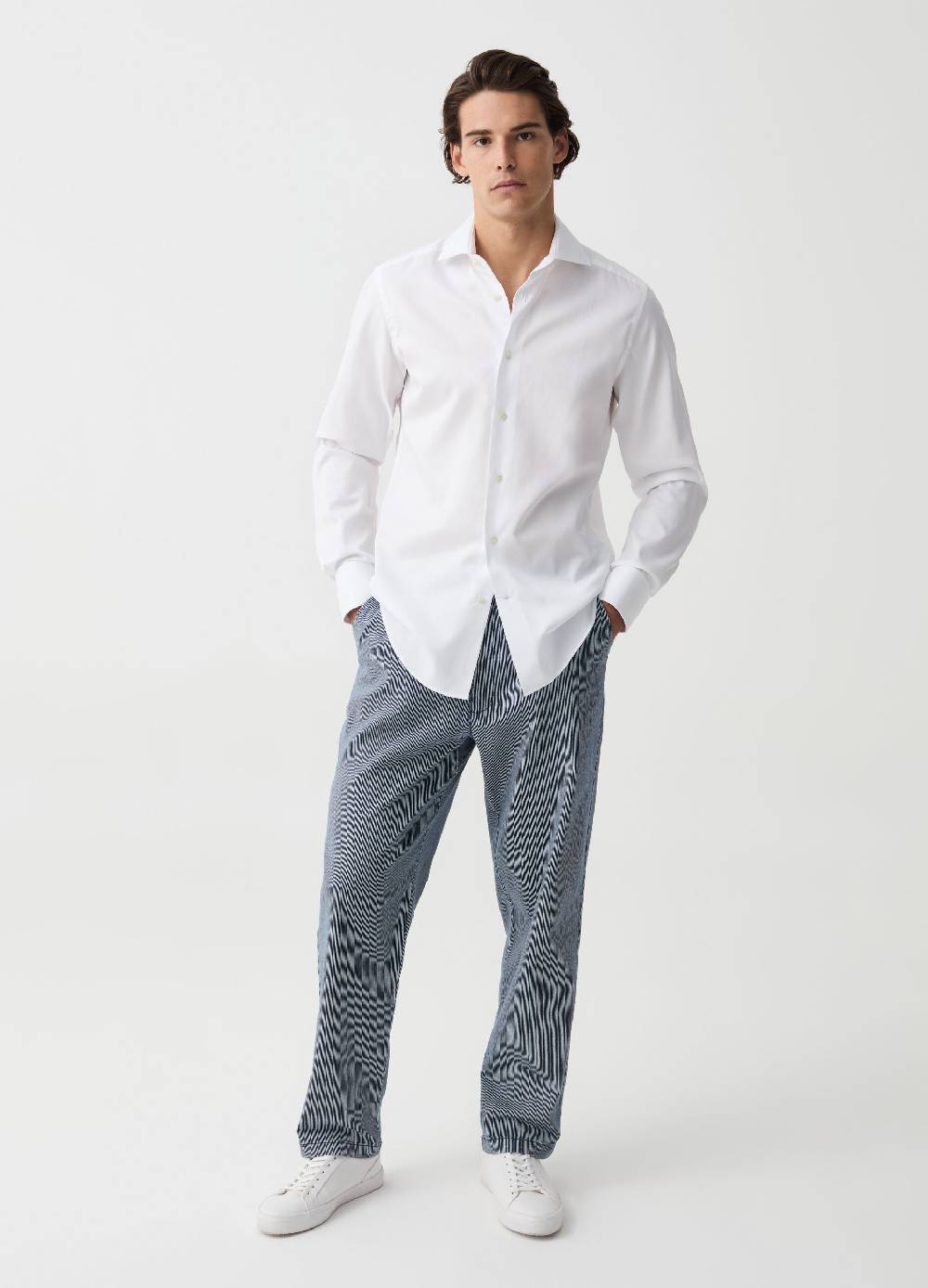 Ovs Pantalone chino jogger relaxed fit a righe
