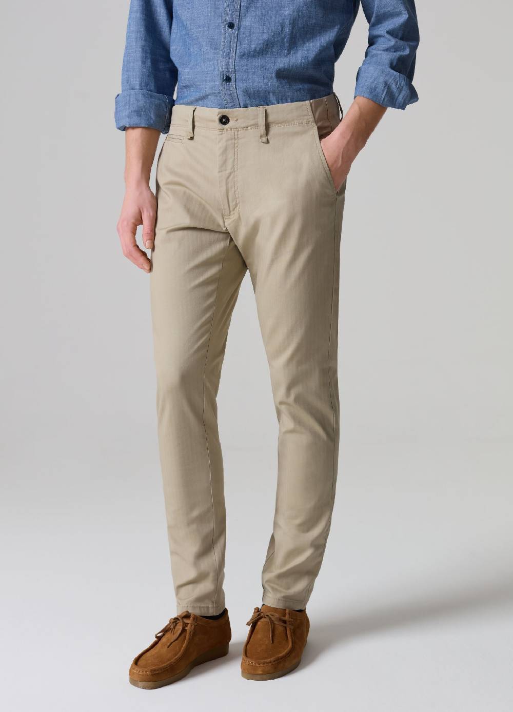Ovs Pantalone Chino Slim Fit In Cotone Stretch