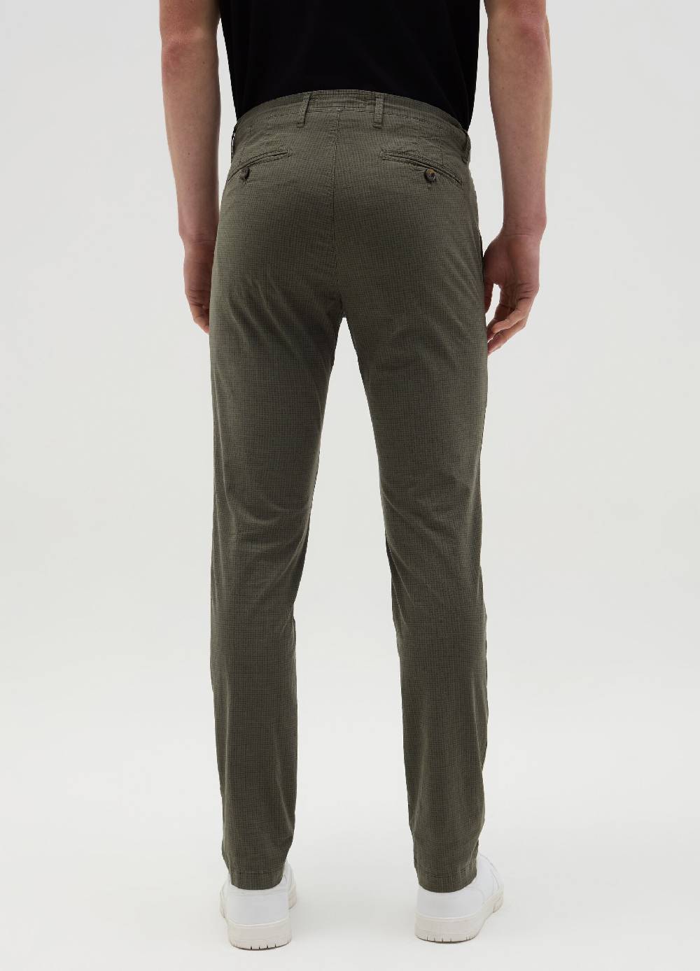 Ovs Pantalone Chino Slim Fit In Seersucker