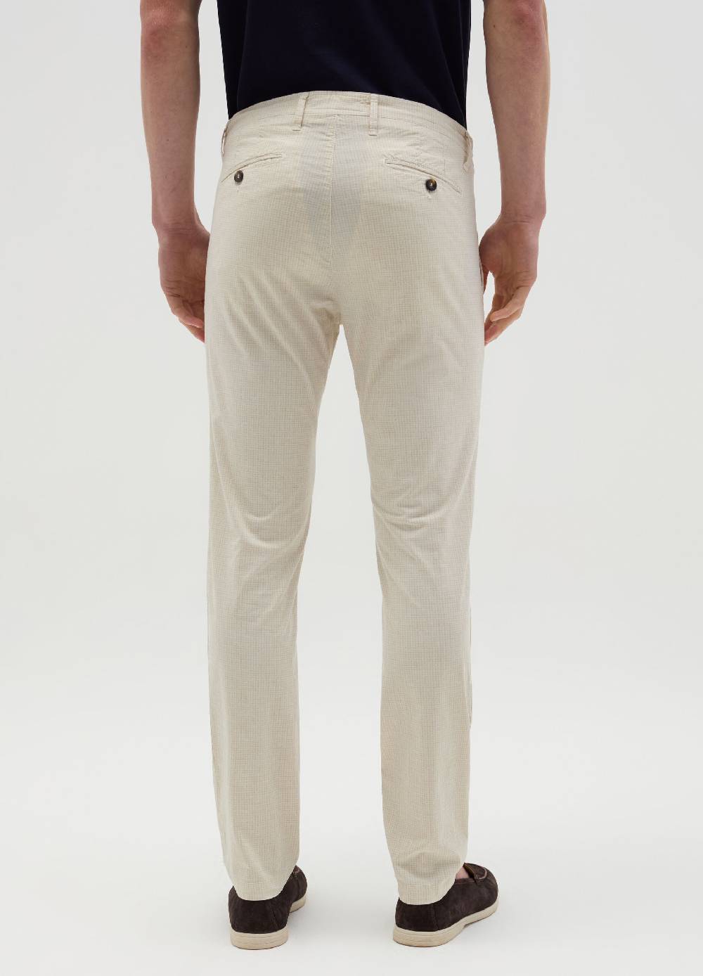 Ovs Pantalone Chino Slim Fit In Seersucker