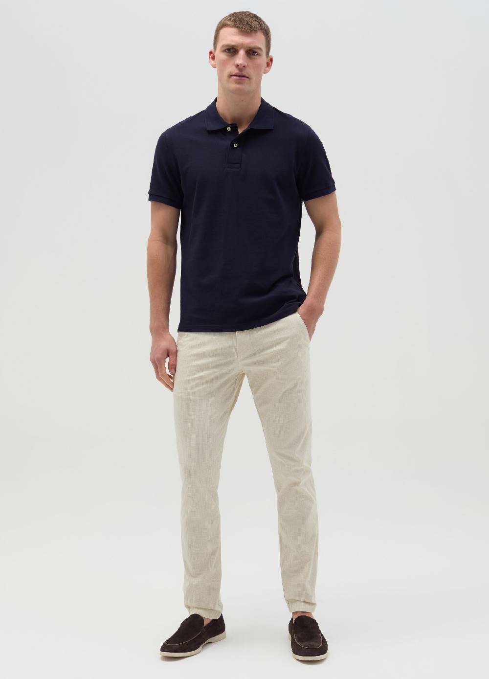 Ovs Pantalone chino slim fit in seersucker