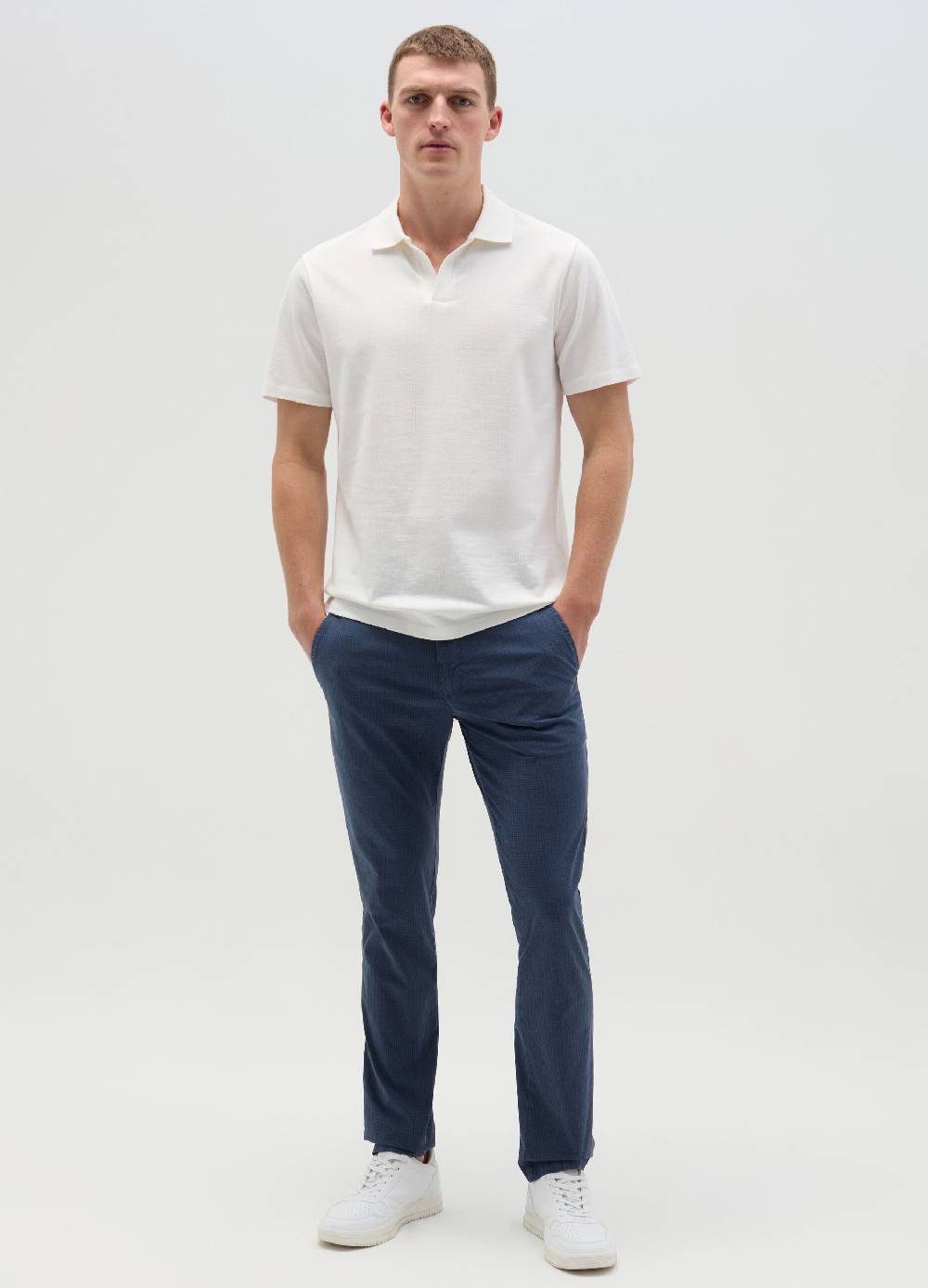 Ovs Pantalone chino slim fit in seersucker