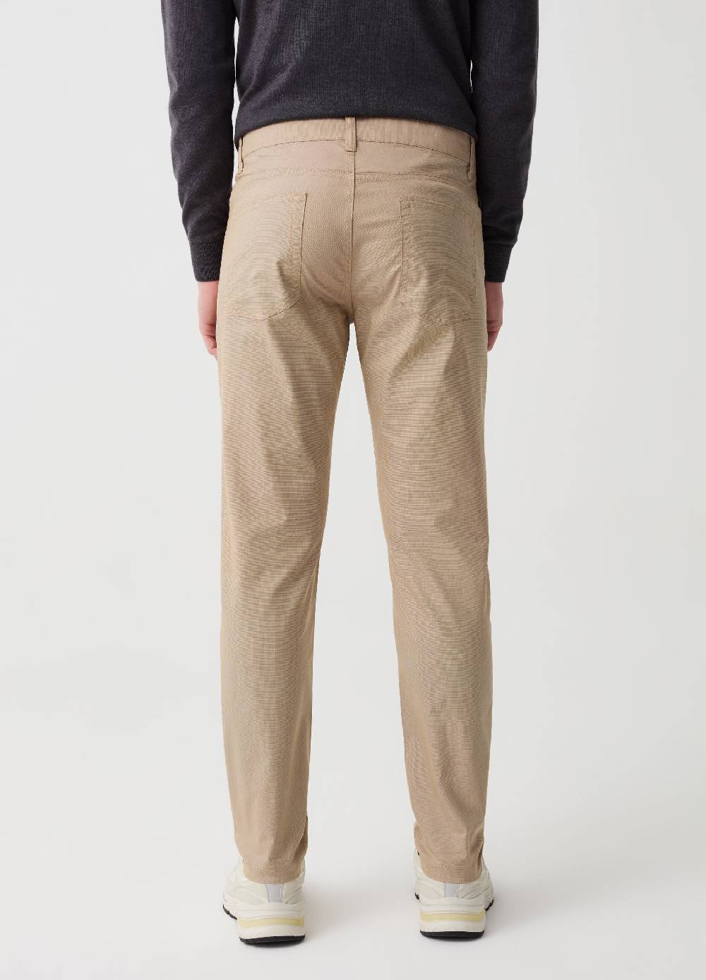 Ovs Pantalone Cinque Tasche Con Micro Trama