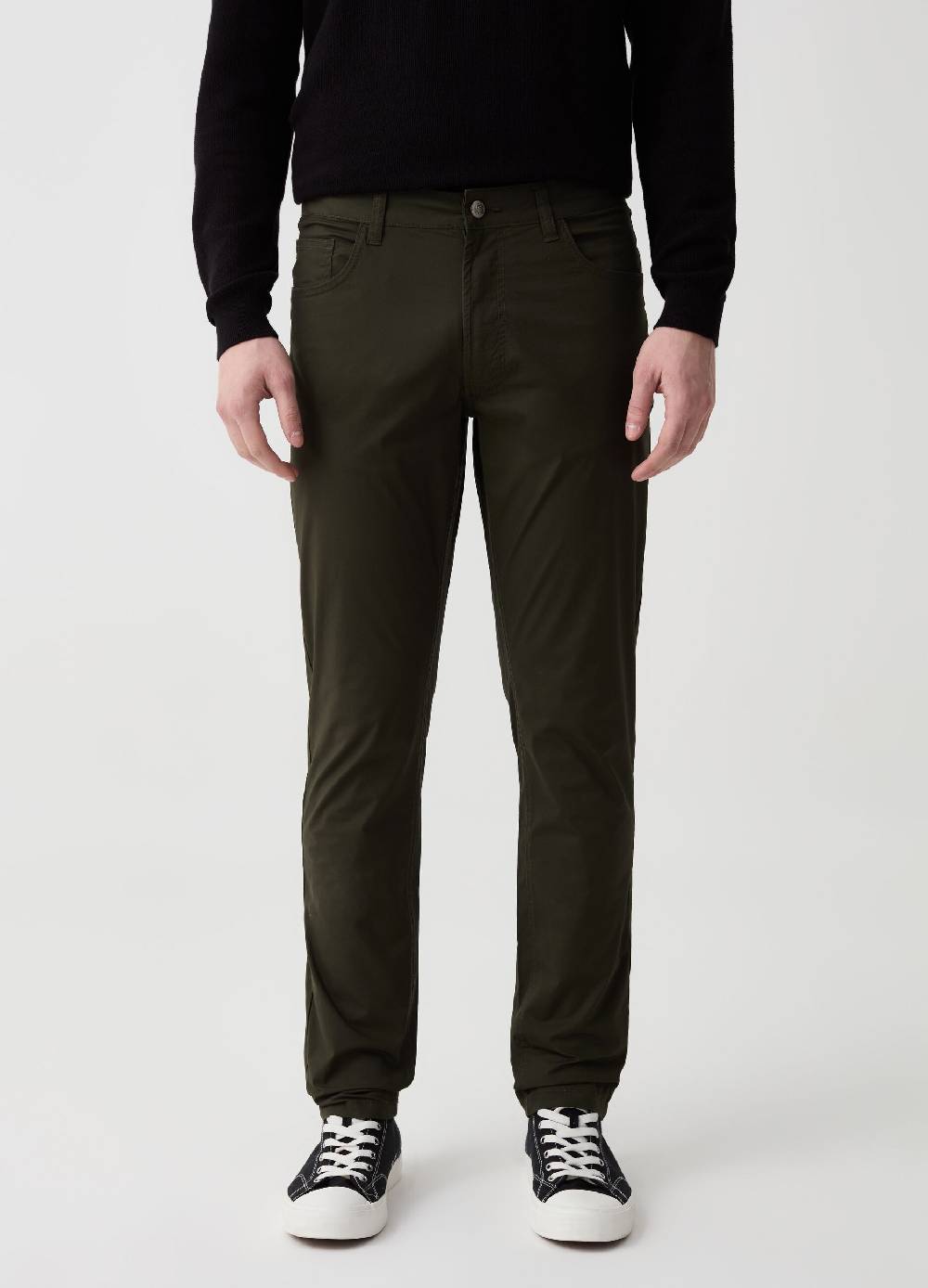 Ovs Pantalone Cinque Tasche In Cotone Stretch