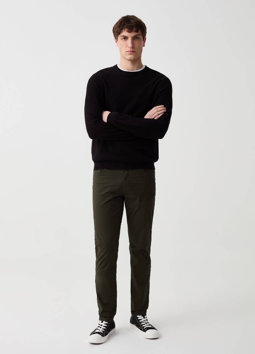 Ovs Pantalone cinque tasche in cotone stretch
