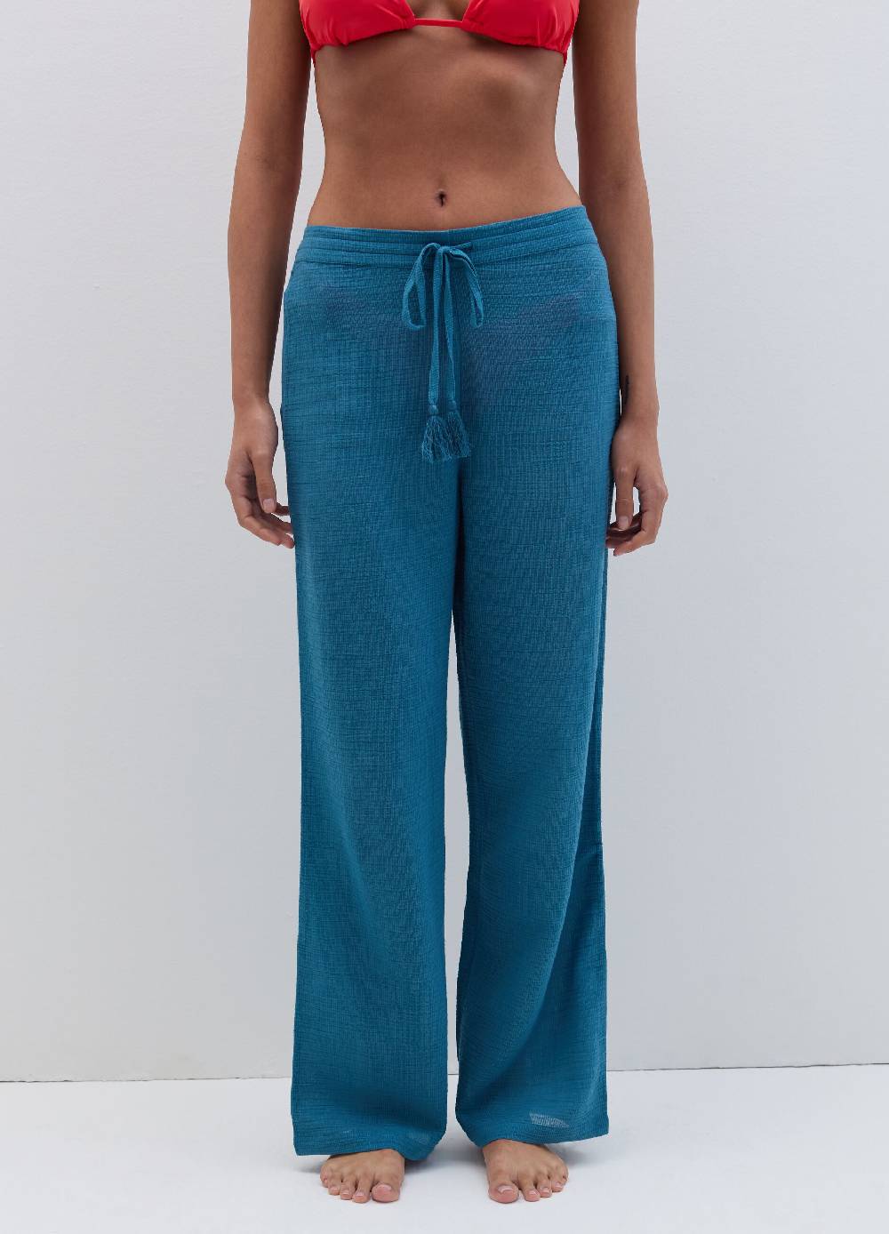 Ovs Pantalone Copri Costume Garzato Con Nappine