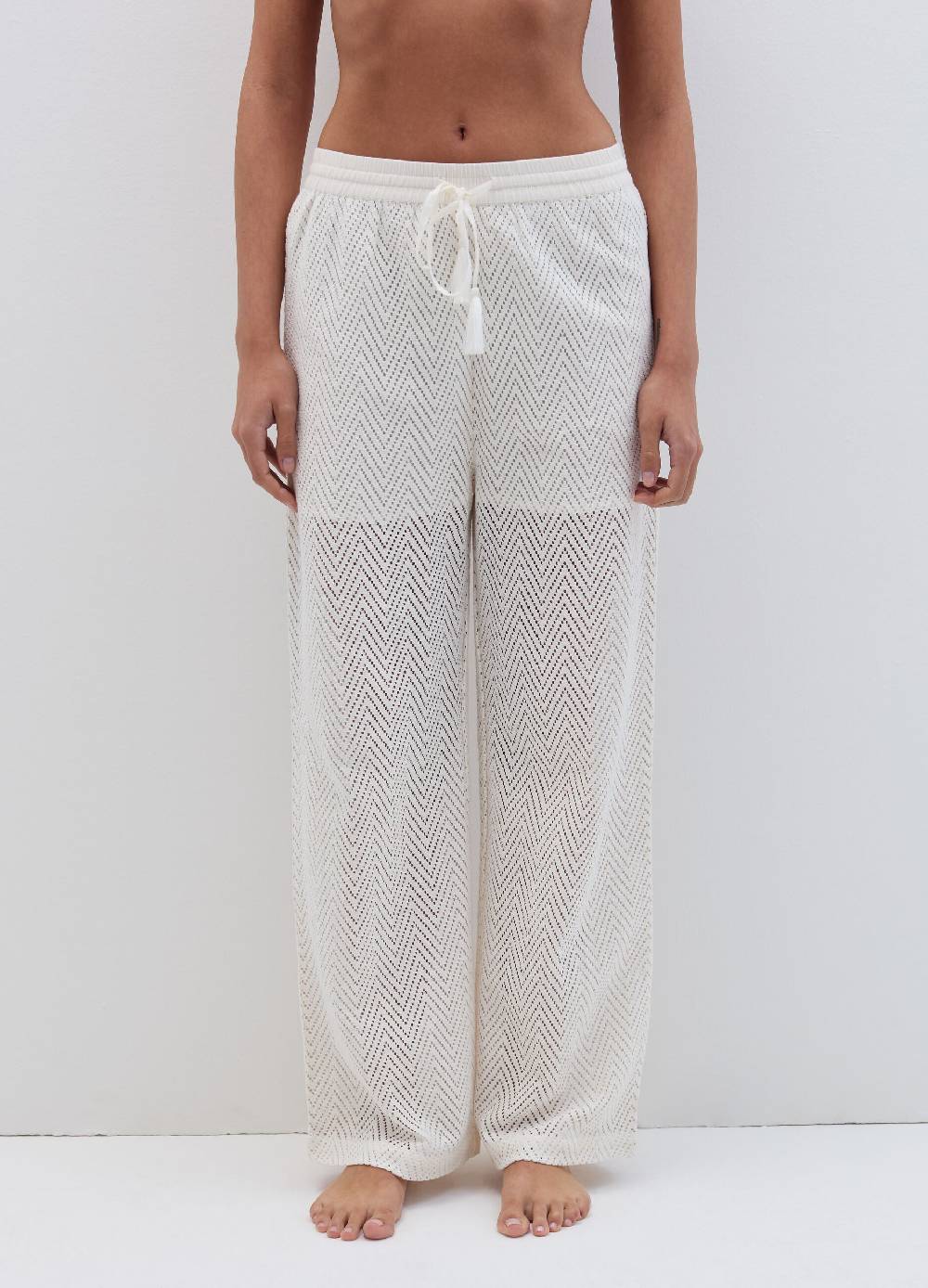 Ovs Pantalone Copri Costume Traforato A Zigzag