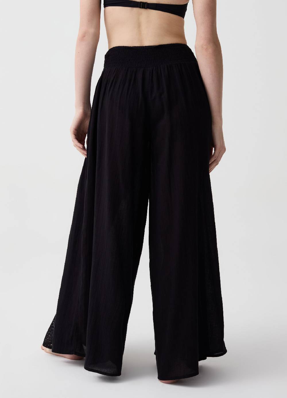 Ovs Pantalone Copri Costume Wide Leg In Pizzo