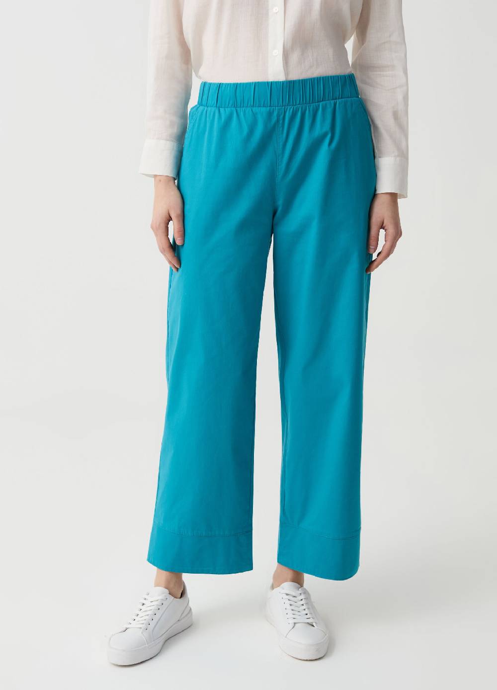 Ovs Pantalone Cropped Wide Leg