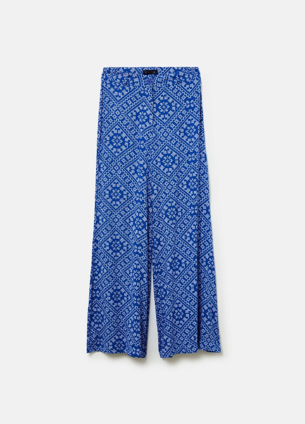 Ovs Pantalone Flare Fit In Viscosa Con Stampa