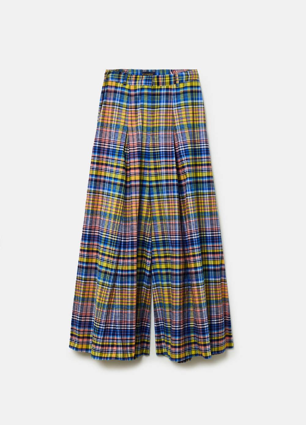 Ovs Pantalone Flare Fit Wide Leg Fantasia Check