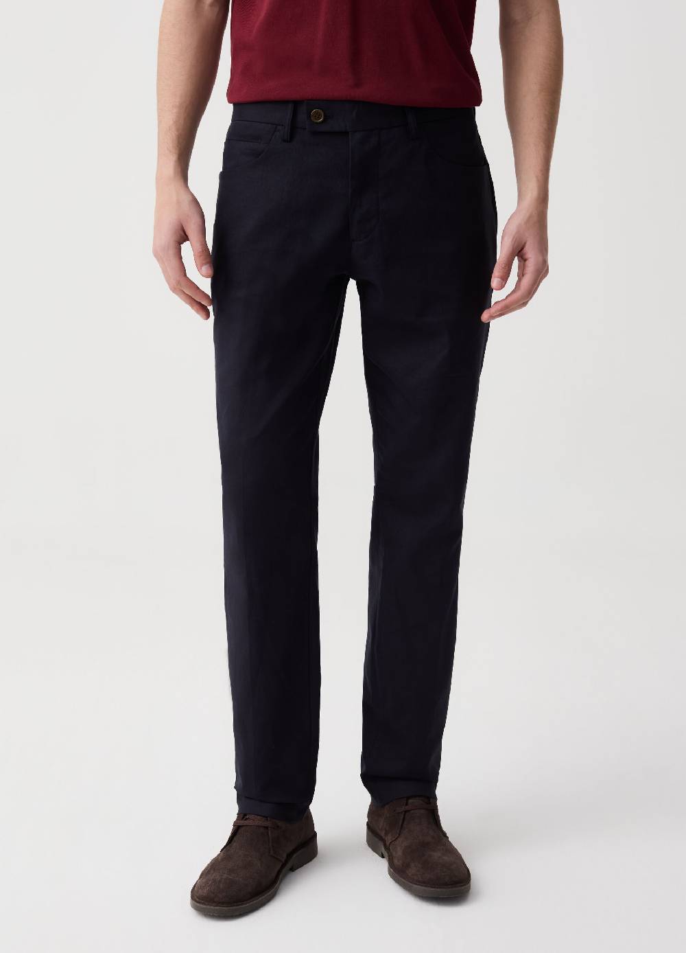 Ovs Pantalone In Lino Cinque Tasche B.ST 1957