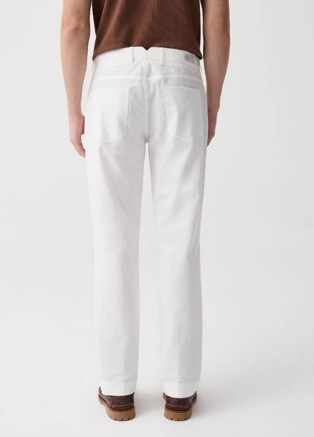 Ovs Pantalone In Lino Cinque Tasche B.ST 1957