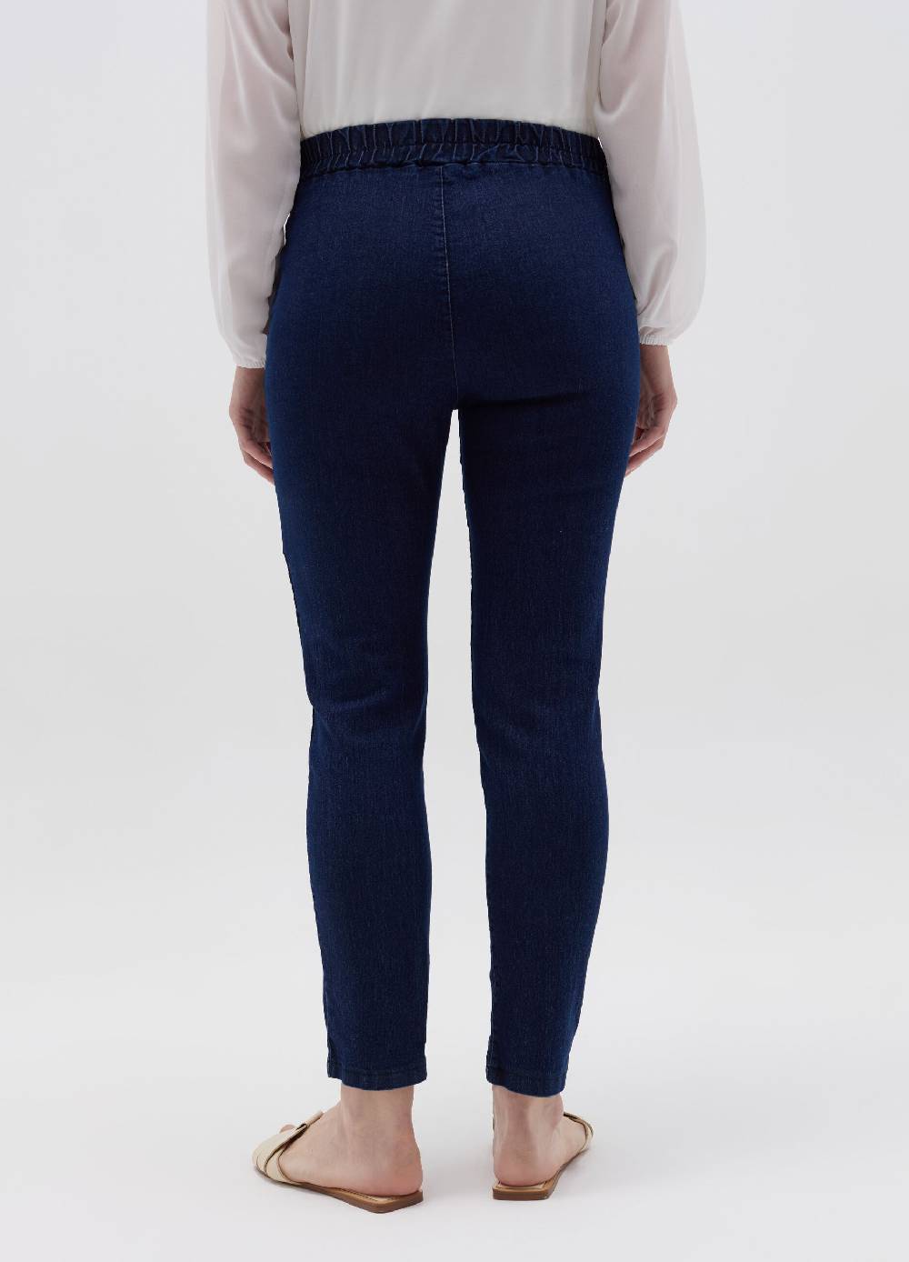 Ovs Pantalone Joggers A Sigaretta In Denim
