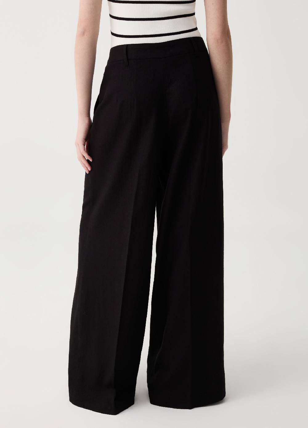 Ovs Pantalone Palazzo Wide Leg Con Pinces