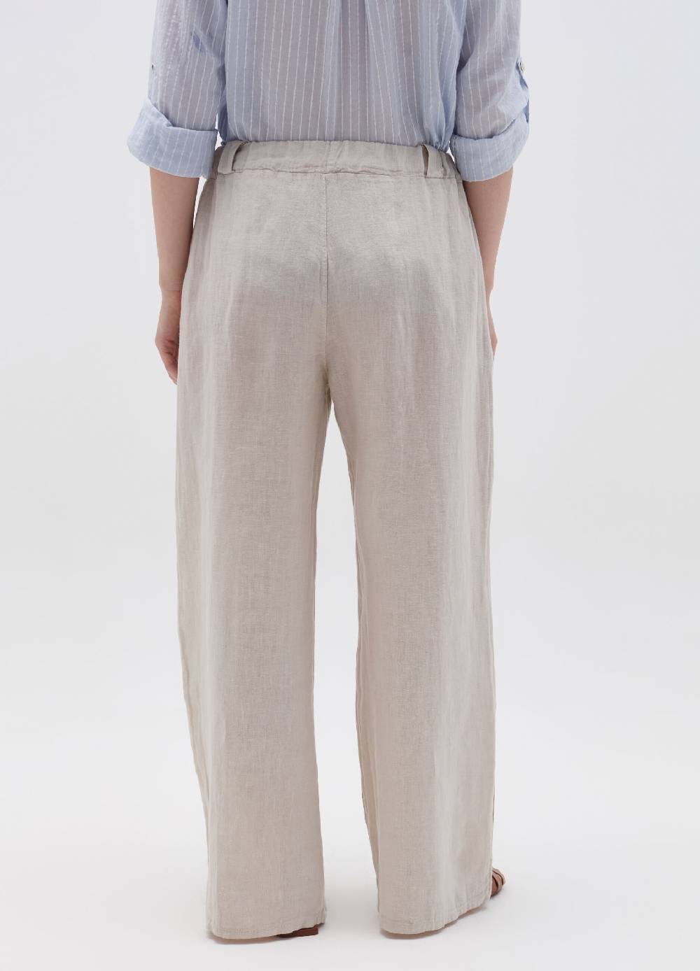 Ovs Pantalone Palazzo Wide Leg In Lino