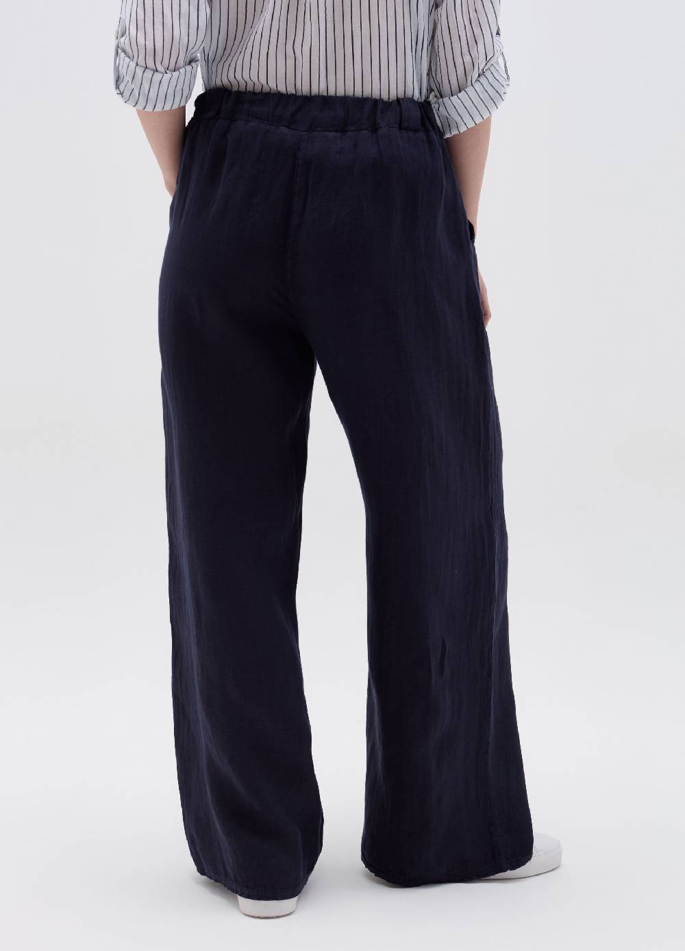 Ovs Pantalone Palazzo Wide Leg In Lino