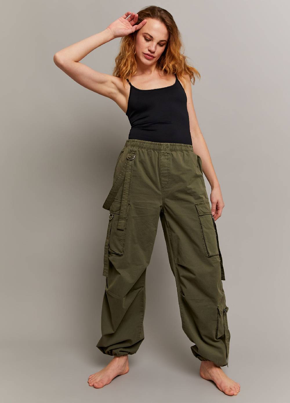 Ovs Pantalone parachute cargo in cotone