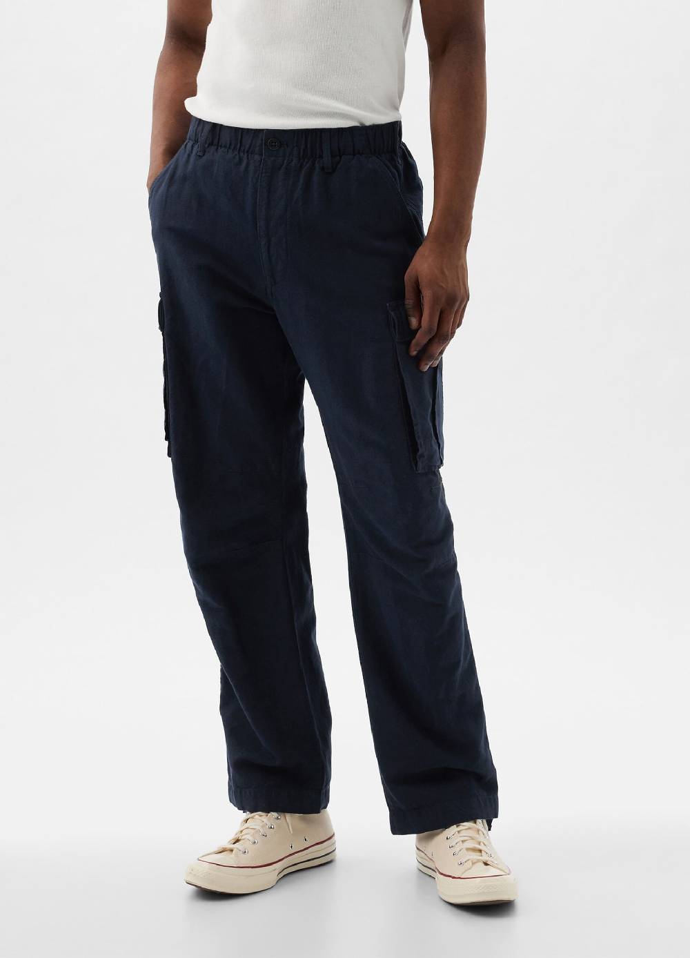 Ovs Pantalone Parachute Cargo In Lino E Cotone