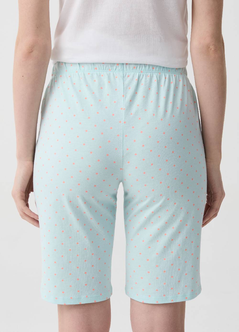 Ovs Pantalone Pigiama Corto A Pois