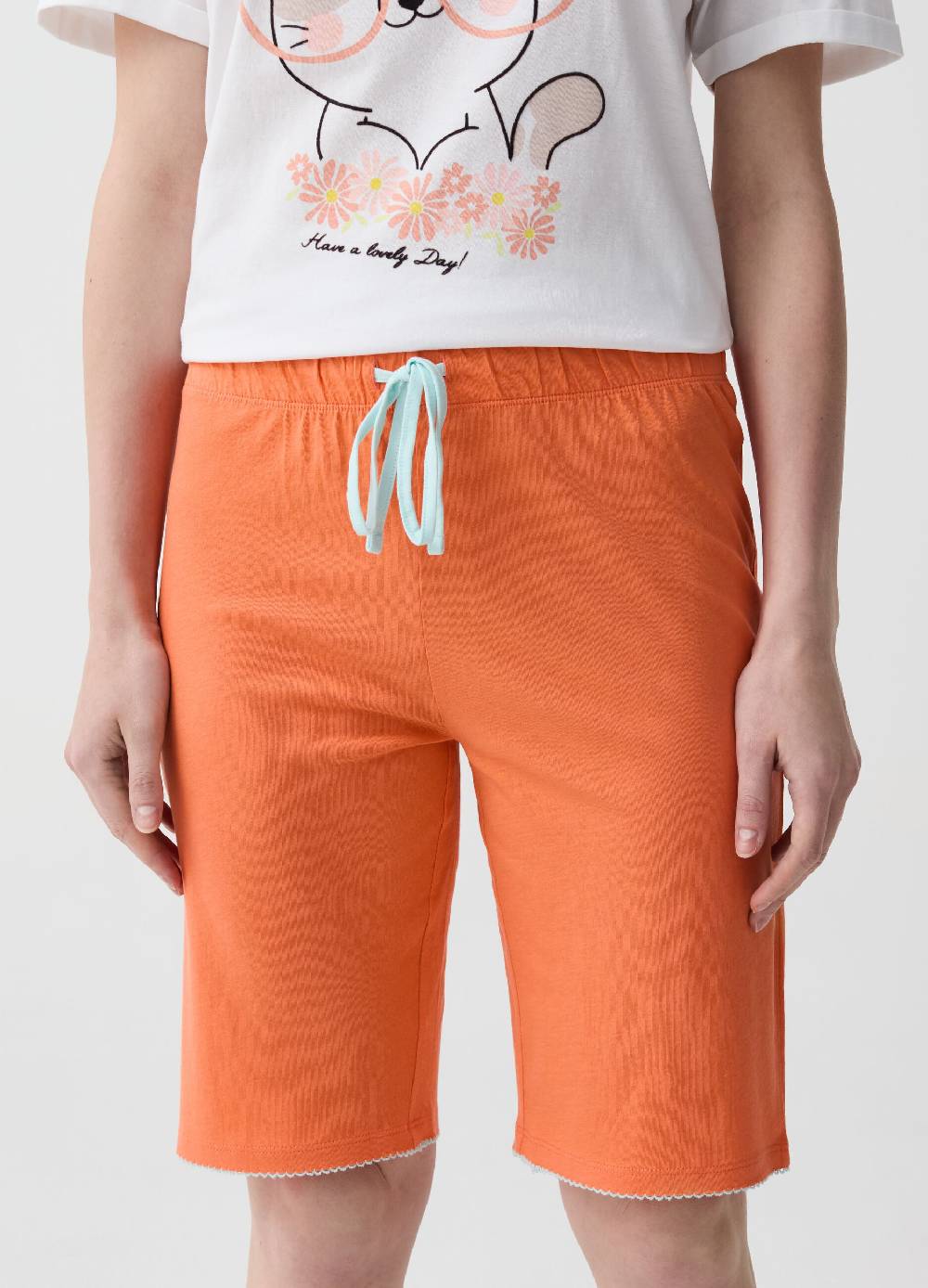 Ovs Pantalone Pigiama Corto Con Coulisse